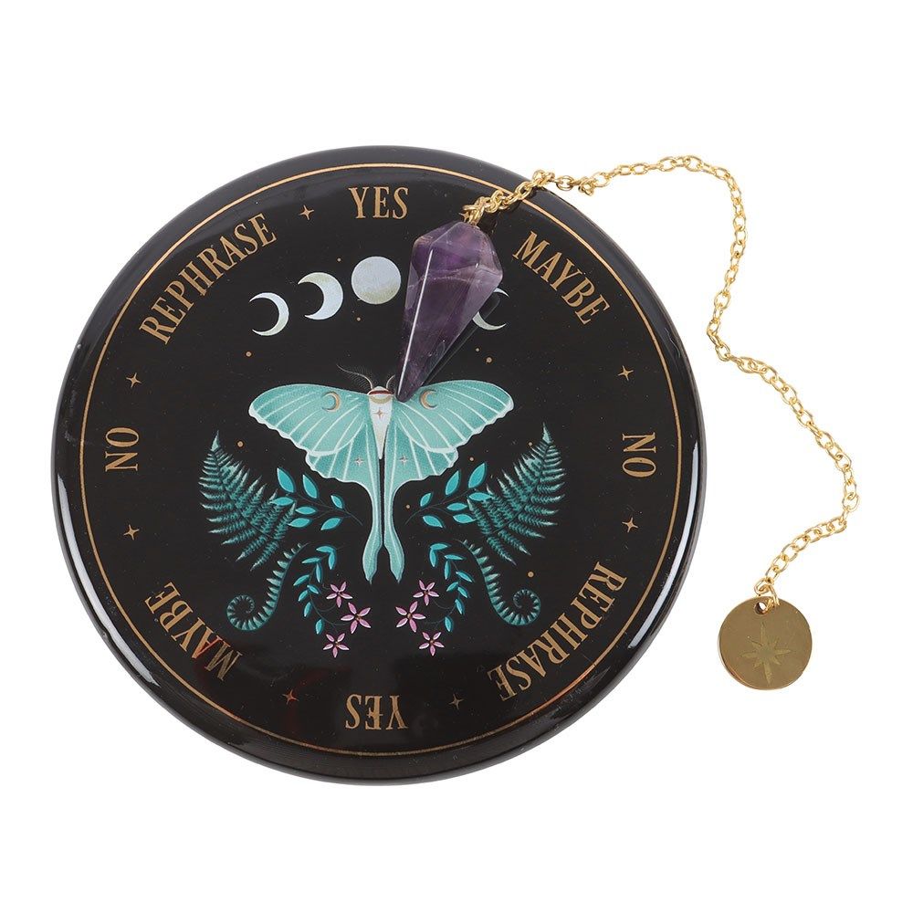 Something Different - Luna Moth Pedulum Divination Kit Pendulum/Slinger - Multicolours